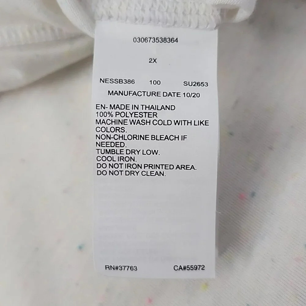 Nike Women's Confetti Crewneck Racerback Plus Size Cover Up Dress Size 2X - Picture 9 of 13